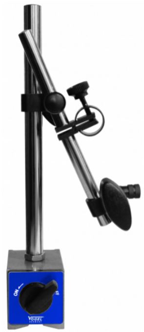VOGEL Universal Magnet Messstativ Höhe 0 - 235 mm, Magnetfuss 65x50x55 mm - Längenmessen