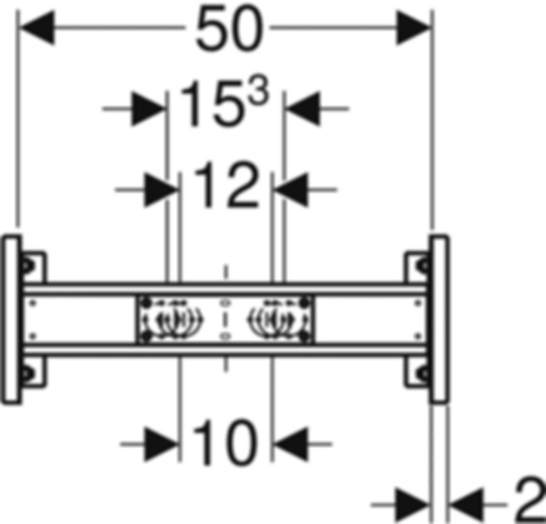 Armaturenplatte für Bade- und Duschen- armaturen 111.786.00.1 - Geberit-Duofix