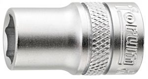 6kt.-Steckschlüssel-Einsatz, CH-V matt 3/8" x 17 mm, L= 30 mm - Steck- und Drehmomentschlüssel
