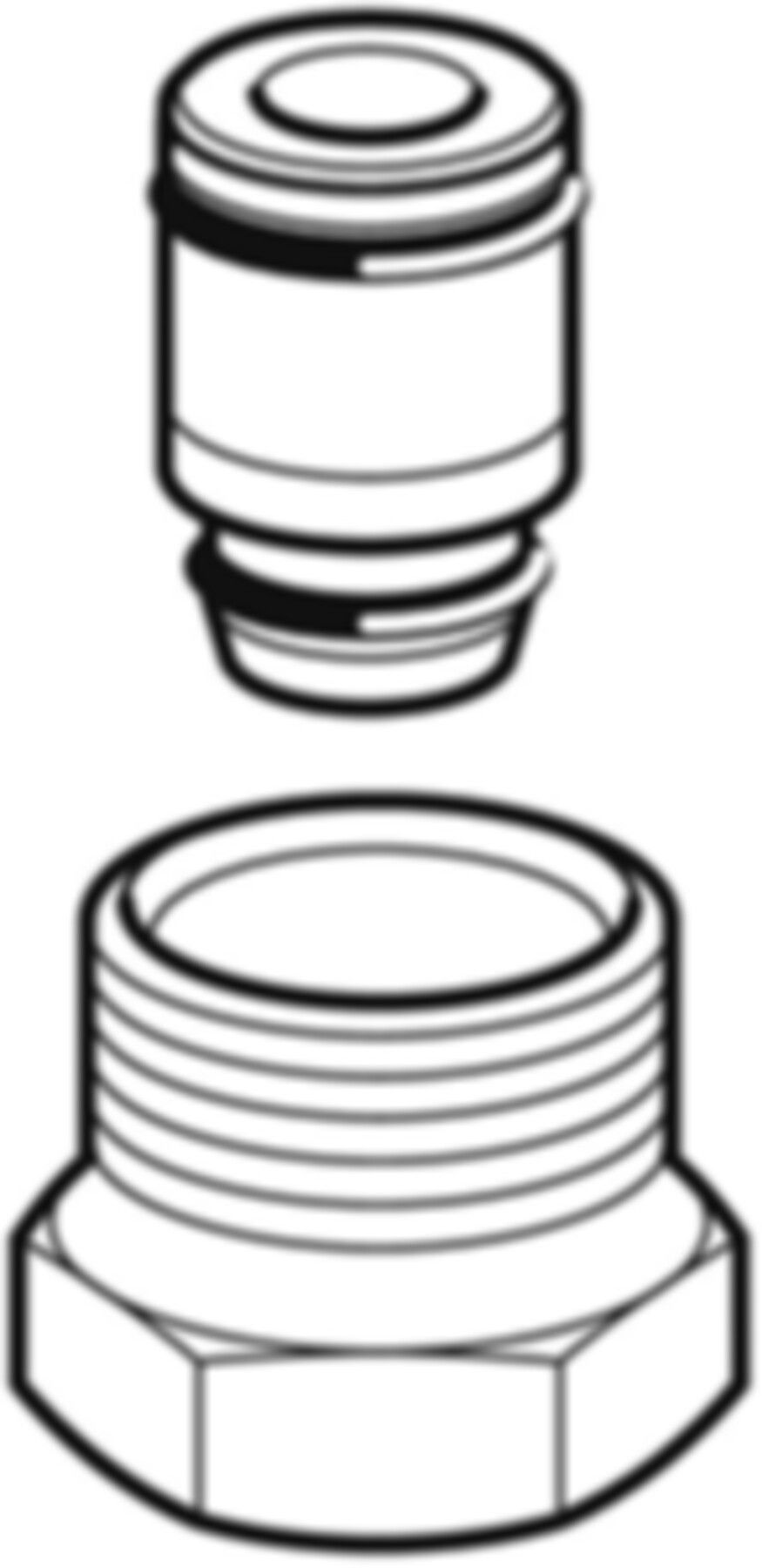 MeplaTherm Anschlussverschraubung m/AG 16mm-1/2" zu Danfoss 641.513.00.1 - Geberit-Mepla-Formstücke
