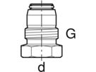 Anschlussverschraubung m/AG 16-1/2" 650.513.22.1 - Geberit FlowFit-Rohre/Formstücke