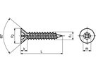 Senk-Blechschr Pozi+Spitze St vzb BN14066 DIN7982C 4,8x16 - Bossard Schrauben