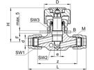 Feinregulierventil SO NV 41C21 14 mm - Serto-Programm M/G