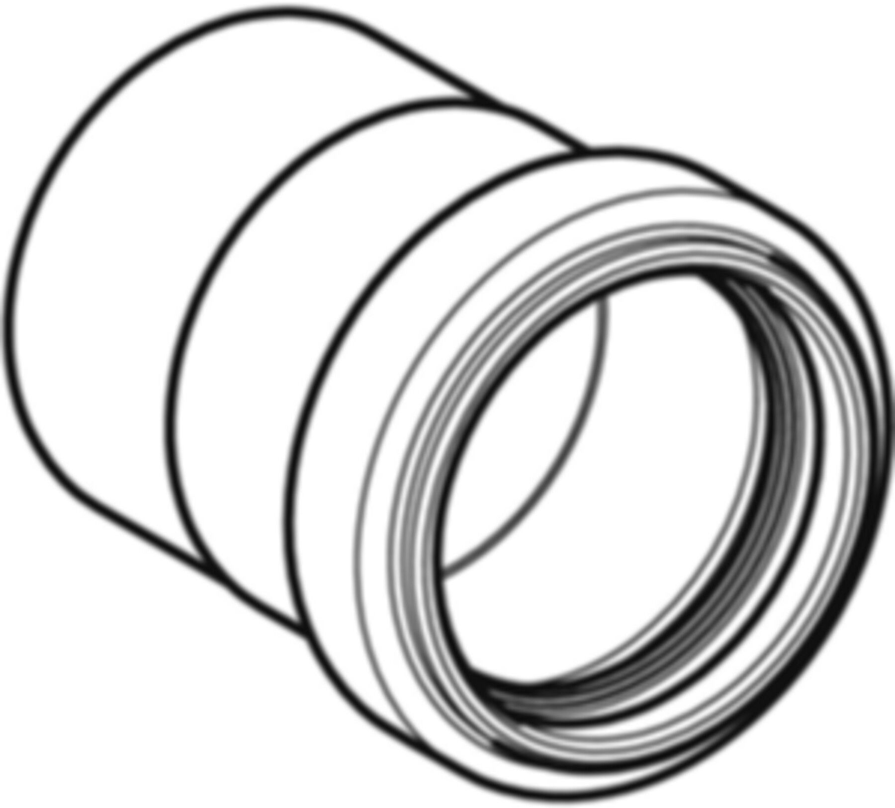 Steckmuffe red. 56/50mm 305.040.14.3 - Geberit-PE-Silent-Formstücke