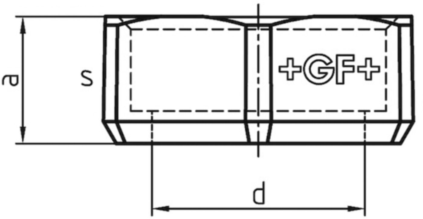 Überwurfmutter 374 S 1"- G 11/2" 770 374 106 - GF schw. Tempergussfittings