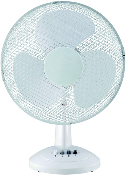 Tischventilator TV-30 weiss Ø 30cm, oszillierend, 3-Stufen, 35W, 230V - Klima