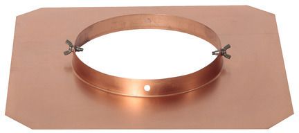 Kupfer Ansatzteil eckig flach 180 mm - Aspira Kaminhüte