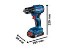 BOSCH Profi-Set mit 2x18V-Werkzeugen +2x4.0Ah + Schnellladegerät, Geräte in Tasche - Bosch Elektrowerkzeuge