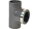 T 90° mit Muffen/IG 16 mm - 3/8" 721 200 205 - GF Hart PVC-U Formstücke