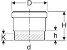 Steckmuffe 32mm 379.768.16.3 - Geberit-PE-Formstücke
