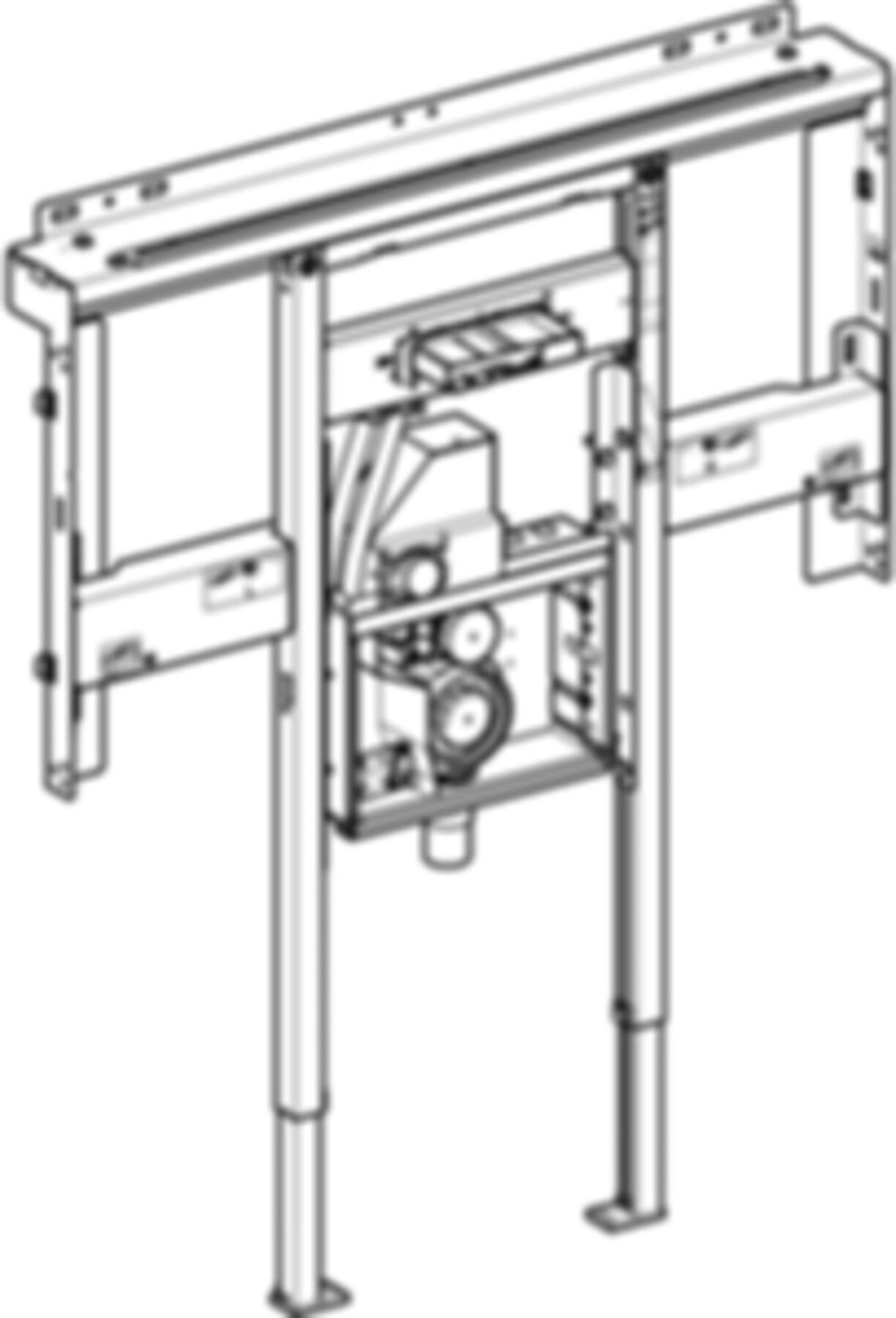Element für ONE Waschtisch/ONE Wandarmatur Raumhoch, Breite   95cm 111.072.00.2 - Geberit-Duofix