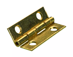 Hettich Scharnier vermessingt, 20 x 12 x 0.5mm, à 8 Stk - Diverse Möbelbeschläge und Zubehör