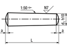 Kon-Stift B h10 St ungehärtet BN859 5x16 - Bossard Schrauben