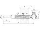 Mauerdurchführung VS-PE für GAS 6862 d 50mm - 11/2" L = 1100mm - Hawle Hausanschluss- und Anbohrarmaturen