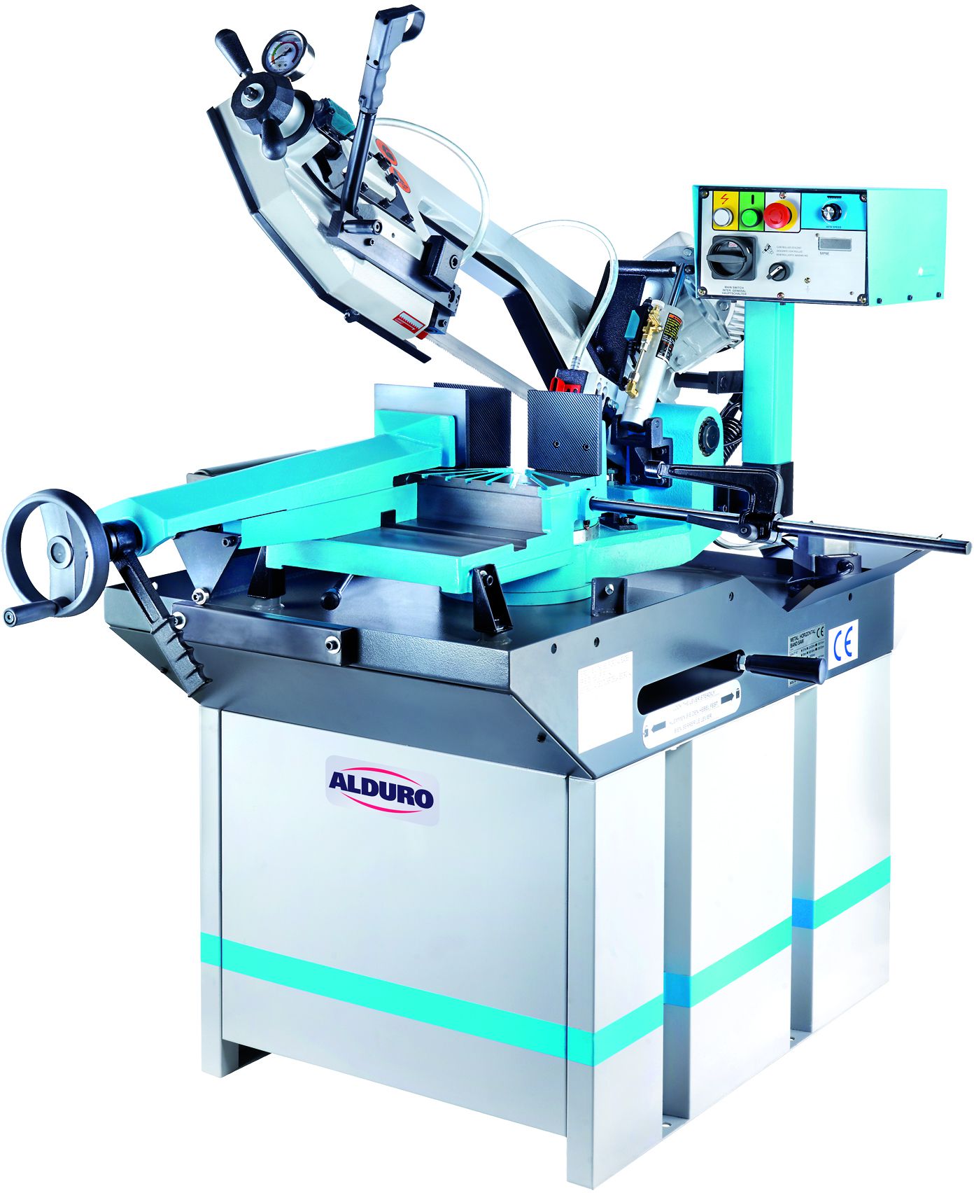 ALDURO Metallbandsäge MBS-227KVI 400 V , Bi-Metall Sägeband 2460x27x0.9mm - Sägen