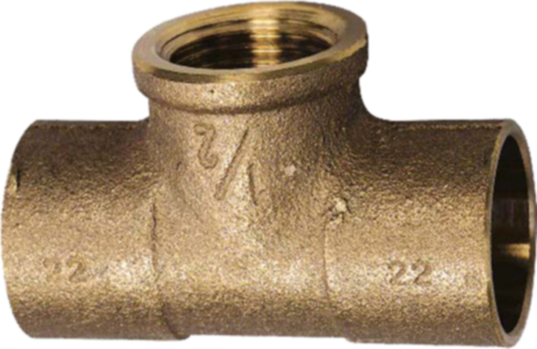 Löt-T-Stück Abgang IG 7132 22- 1/2"-22 767 132 026 - GF Lötfittings