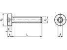 Zyl-Schr I-6rd n Ko ST 08.8/8.8 VZB BN4850 M5x35/X25 - Bossard Schrauben
