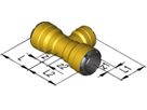 T-Stück reduziert d 18-15-18 mm 9815.181518 - SudoFIT-Formstücke
