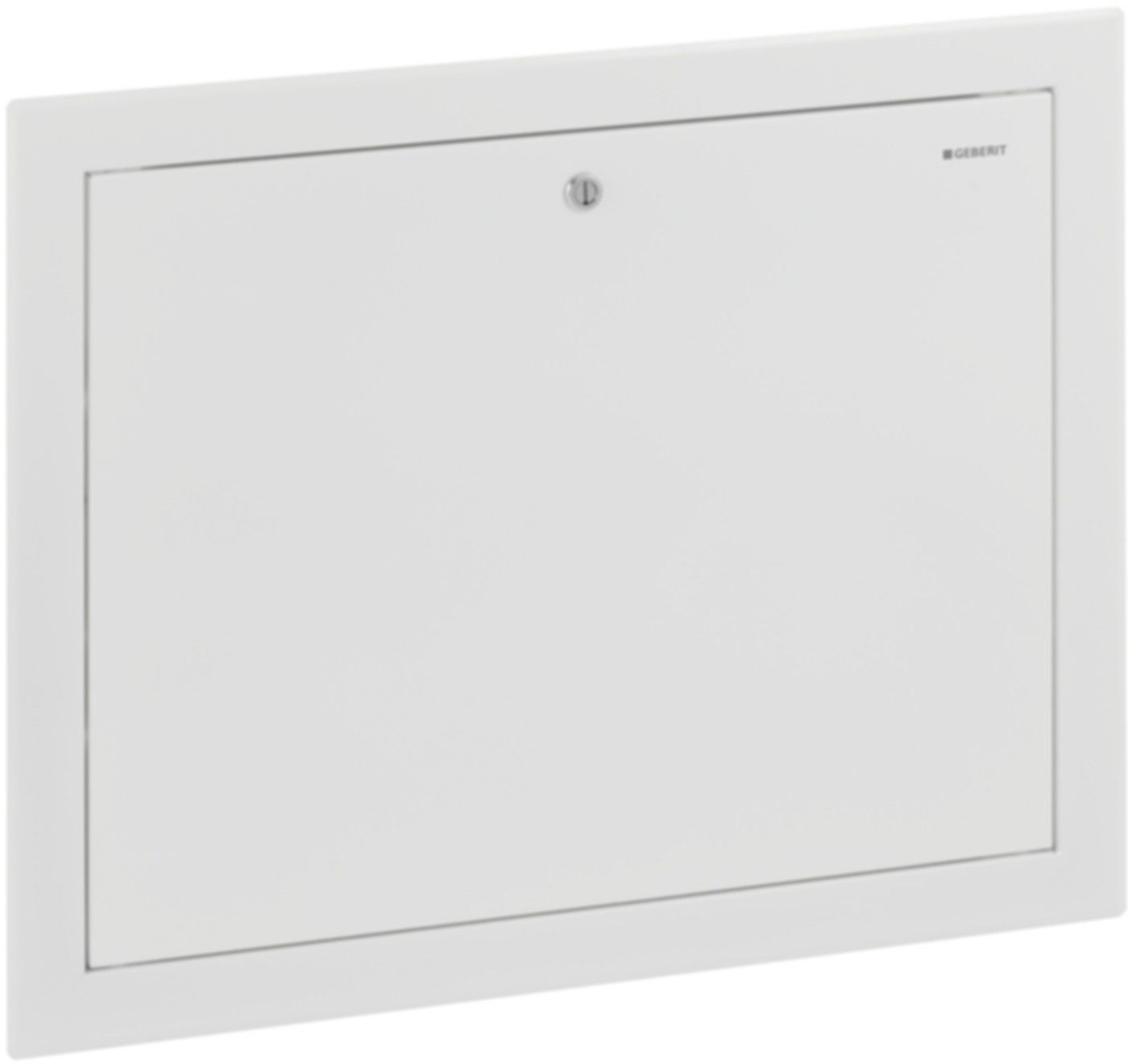 Türe zu Verteilerschrank 650.421.IH.2 B 750 mm H 498 mm RAL 9016 - Geberit-Push Fit-Formstücke