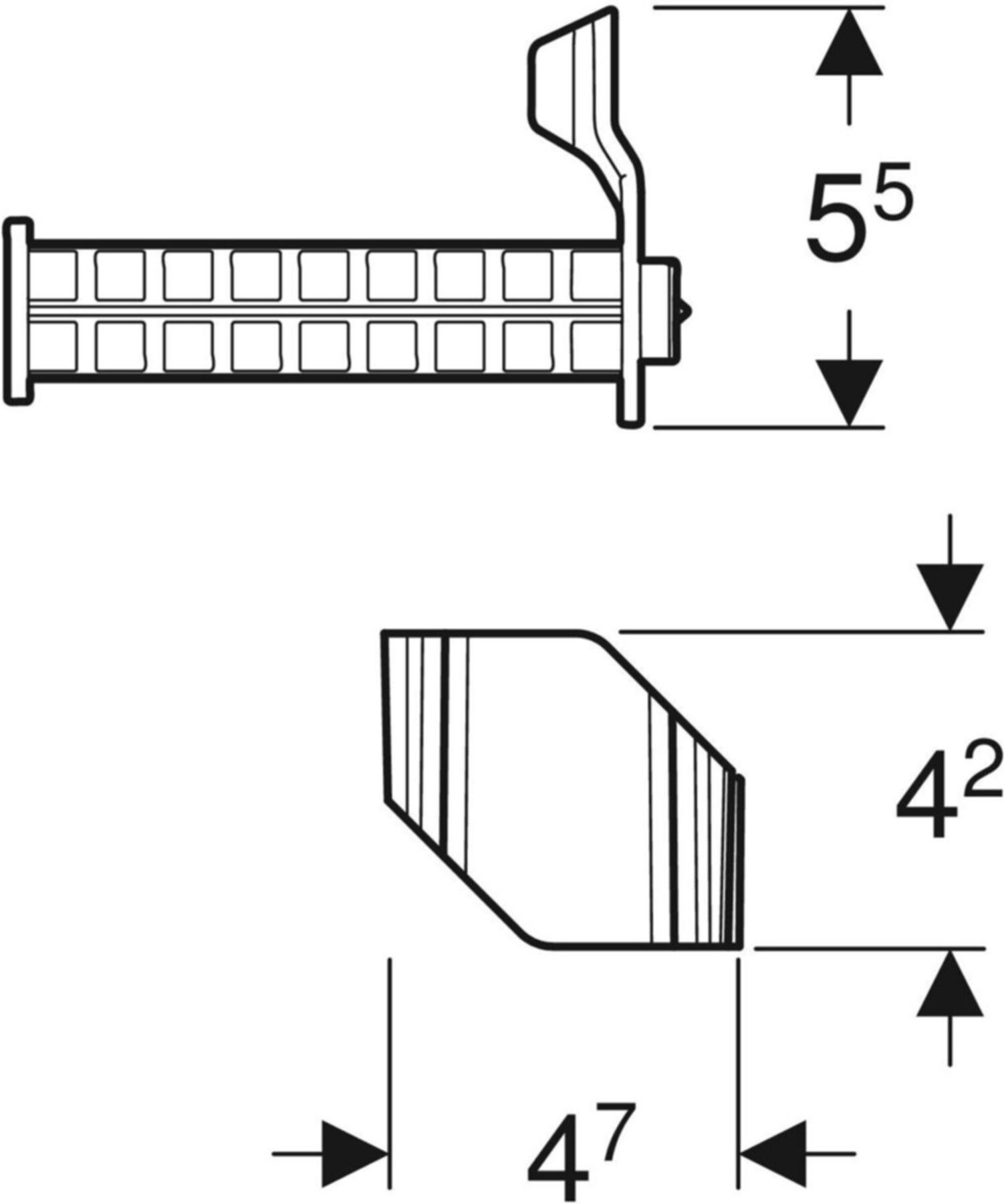 Duofix Set Halter für SilentPanel 111.161.00.1 - Geberit-Duofix