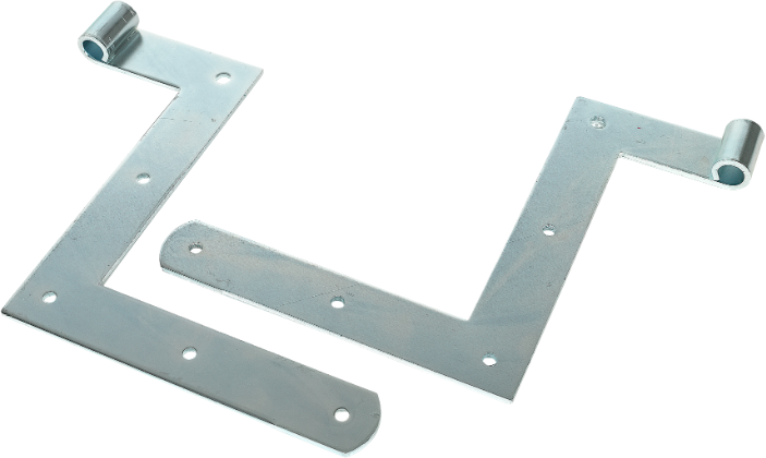 SANER Jalousiewinkelband gestanzt, Stahl LxH=165x180mm, verzinkt - Jalousiebeschläge