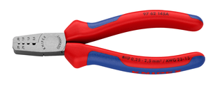 KNIPEX Crimpzange Trapez-Crimp 9762, L=145mm, 0.25-2.5mm² - Zangen, Schneiden