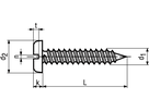 Zyl-Blechschr Schlitz+Spitze St vzb BN941 DIN7971C 2,9x25 - Bossard Schrauben
