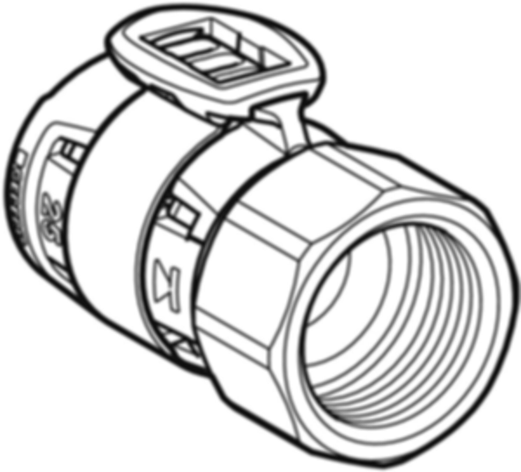 Übergang m/IG 40mm-11/2" 620.424.00.1 - Geberit FlowFit-Rohre/Formstücke