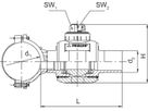 Anbohrkugelhahnen AKHP, 1/4 Umdrehung d 110/90mm 615 428 - Frialen Elektroschweissfittinge