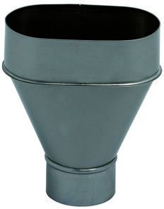 Rohrsammeltrichter zent. 75 mm 215 - MattpluS Spenglereihalbfabrikate