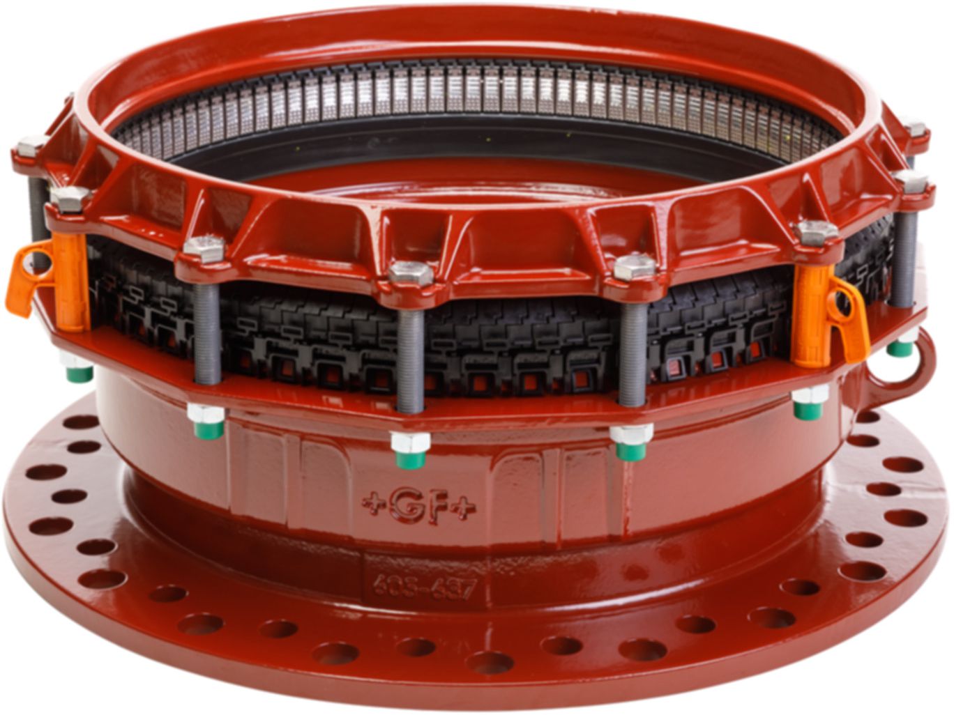 E-Stück, zugfest Typ 3057 DN 200 PN 10/16 Spannbereich 192-232mm 709 355 224 - GF Waga-Multi/Joint