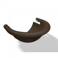 PREFA Kugelendboden 333 mm P.10 Braun - PREFA Dachentwässerungssysteme