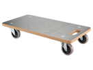 Transportroller schwarz, 4x Thermopl. Lenkrollen 290x580mm, Tragkraft bis 200kg - Transportgeräte