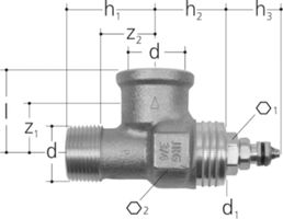 Unterputz-Eckventil 1/2" 5921.240 ohne Kunststoffhülse und Abdeckrosette - JRG Armaturen
