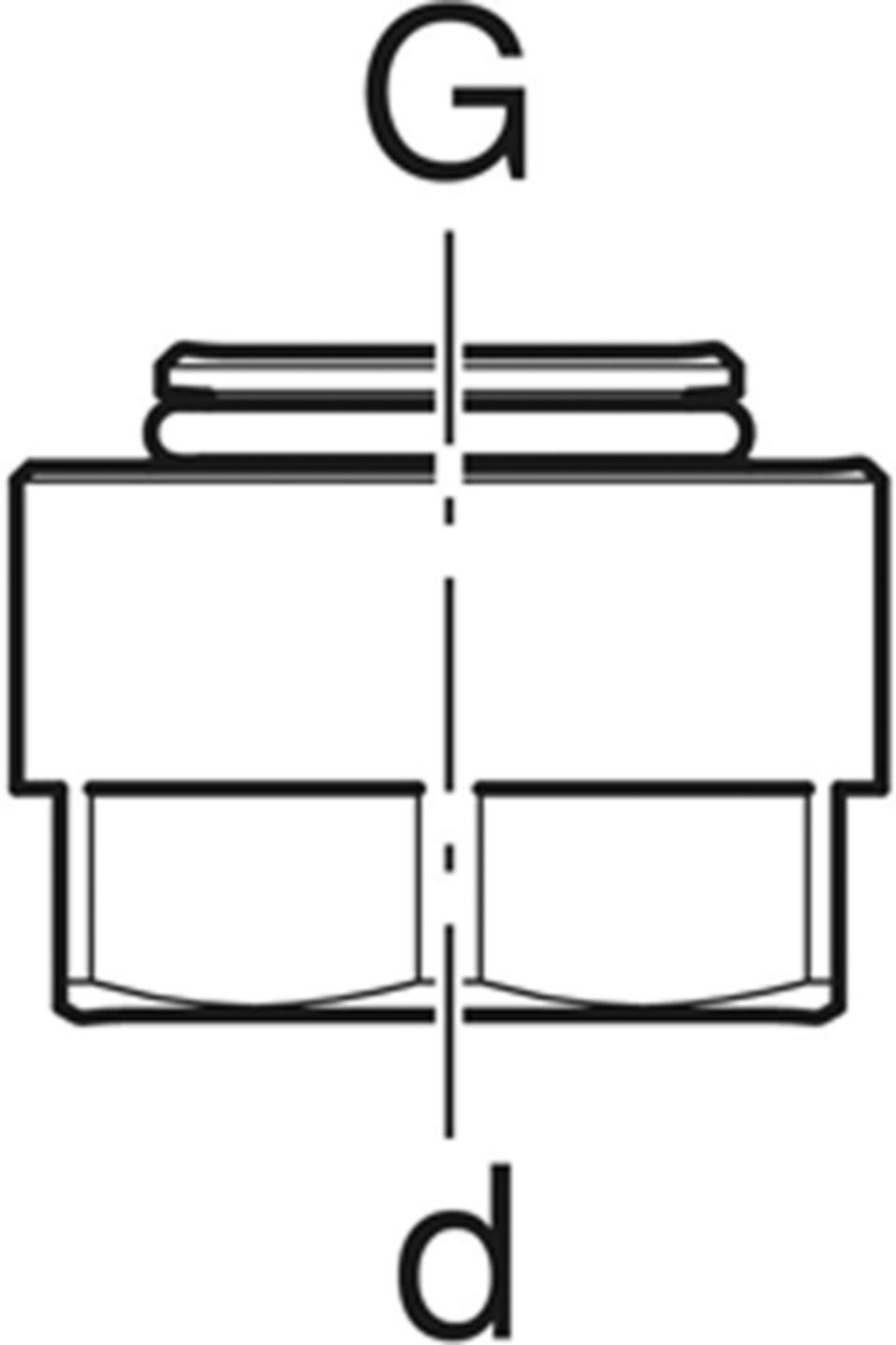 Anschlussverschraubung 20mm-3/4" 619.056.00.1 zu Eurokonus 3/4" - Geberit FlowFit-Rohre/Formstücke