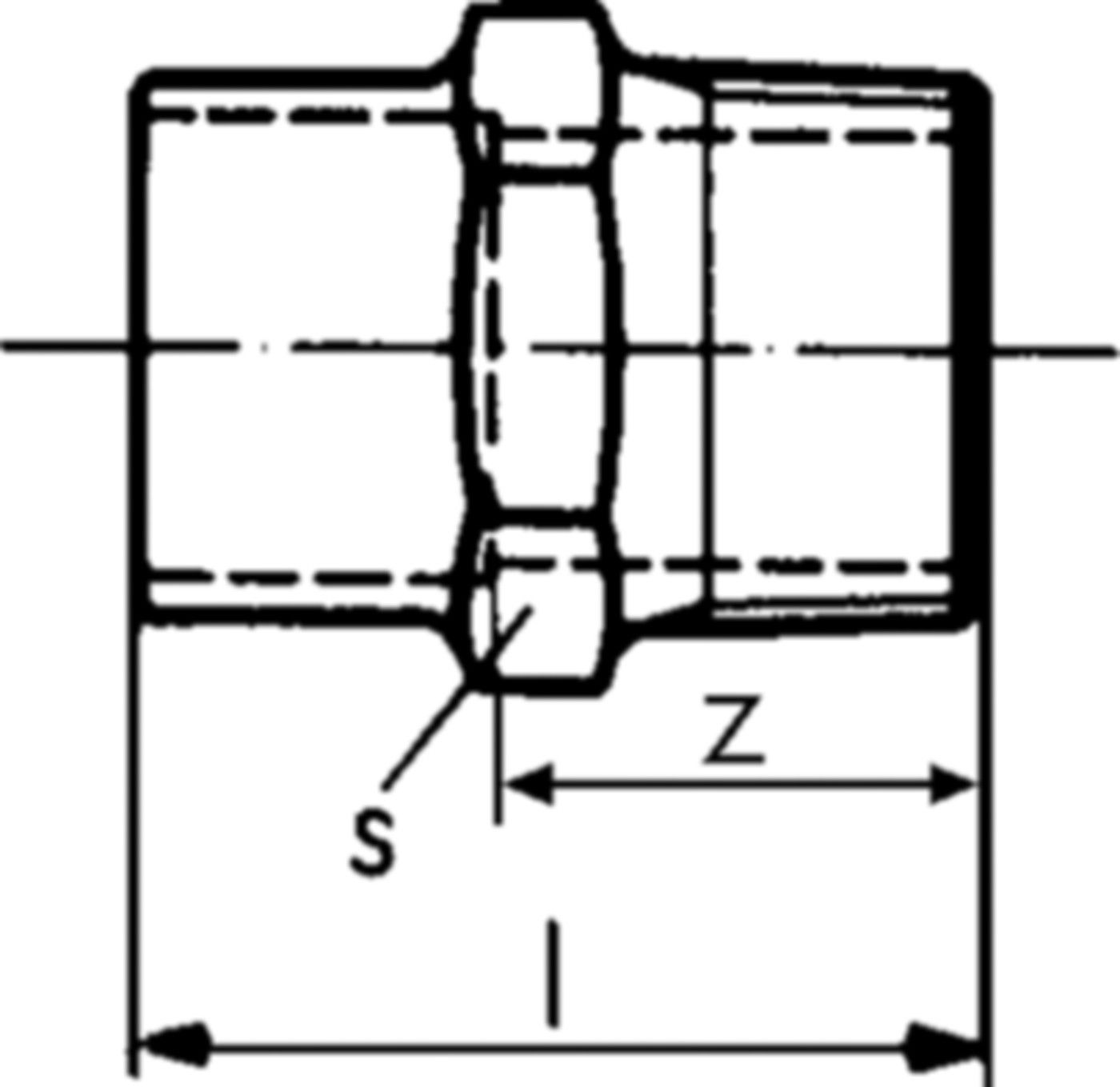 Löt-Übergang AG 7271 18- 1/2" 767 271 032 - GF Lötfittings