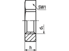 6-kt Mutter Pg PA6 BN22229 207PA - Bossard Schrauben