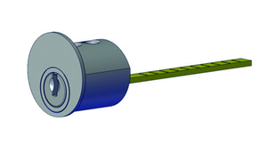 KABA 20 Aussenzylinder Typ M1007B 30-80mm, exentrisch, mit 5 Schlüsseln - Kaba 20, Lagerprodukt