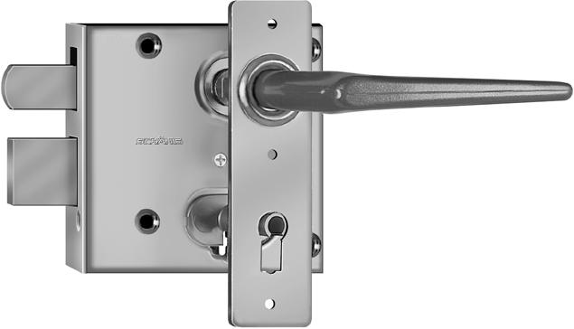 SCHÄNIS Gartentürschloss 2003G BB 65, links/rechts, verzinkt - Türschlösser und Zubehör