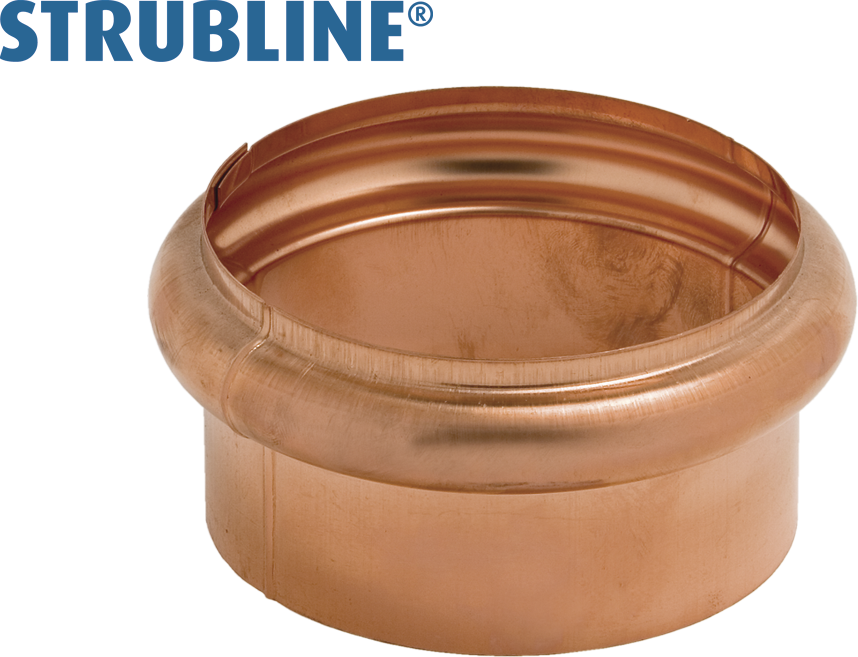Einfachwulsten 75 mm 293 "Strubline" - Kupfer Spenglereihalbfabrikate