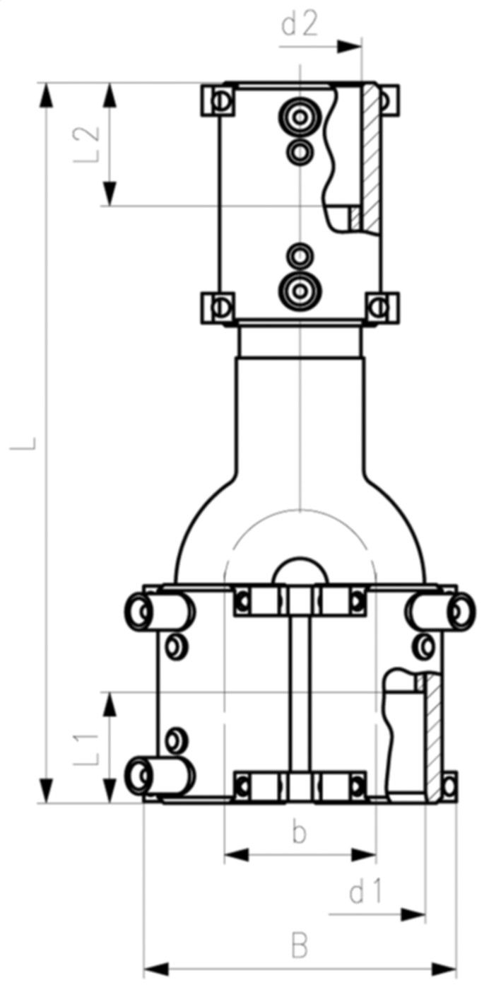 Y-Stück mit integrierten Heizwendeln d 32-32-40mm 193 281 740 (Karton à 18 Stk.) - ELGEF Plus Elektroschweissfittinge