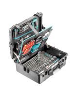 TECHNOCRAFT PP-Werkzeugkoffer wasserfest "PRO CONSTRUCTION 152" - Werkzeugkoffer,Sortimentskoffer,Behälter