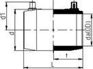 E-Muffe MOP Wasser 25bar/Gas 10bar d 75mm - Agruline E-Muffe formgespritzt