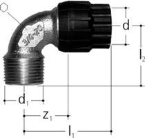 Übergangswinkel +GF+ JRG Sanipex MT