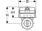 Temperatur- und Volumenstromsensor 1" für GEBUS 616.252.00.1 - Geberit Systemventile / Armaturen