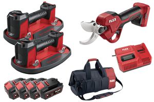 FLEX Pack 2x Grabo + Astschere 18V , 4x 5.0 Ah und Schnelladegerät - Diverse Anbieter