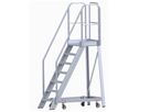 HB Podesttreppe einseitig begehbar, fahrbar Typ 495.6, 3 Stufen, H=0.72m - Garten