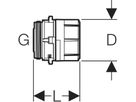 Messkapsel KOAX 2" 610.022.21.1 - Geberit Systemventile / Armaturen