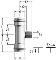 T-Stücke NUSSBAUM Optipress-Therm