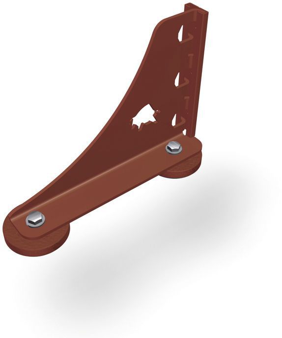 PREFA Haken für Schneerechensystem 05 P.10 Oxydrot VE 2 Stk. 120181 - PREFA Dachsysteme